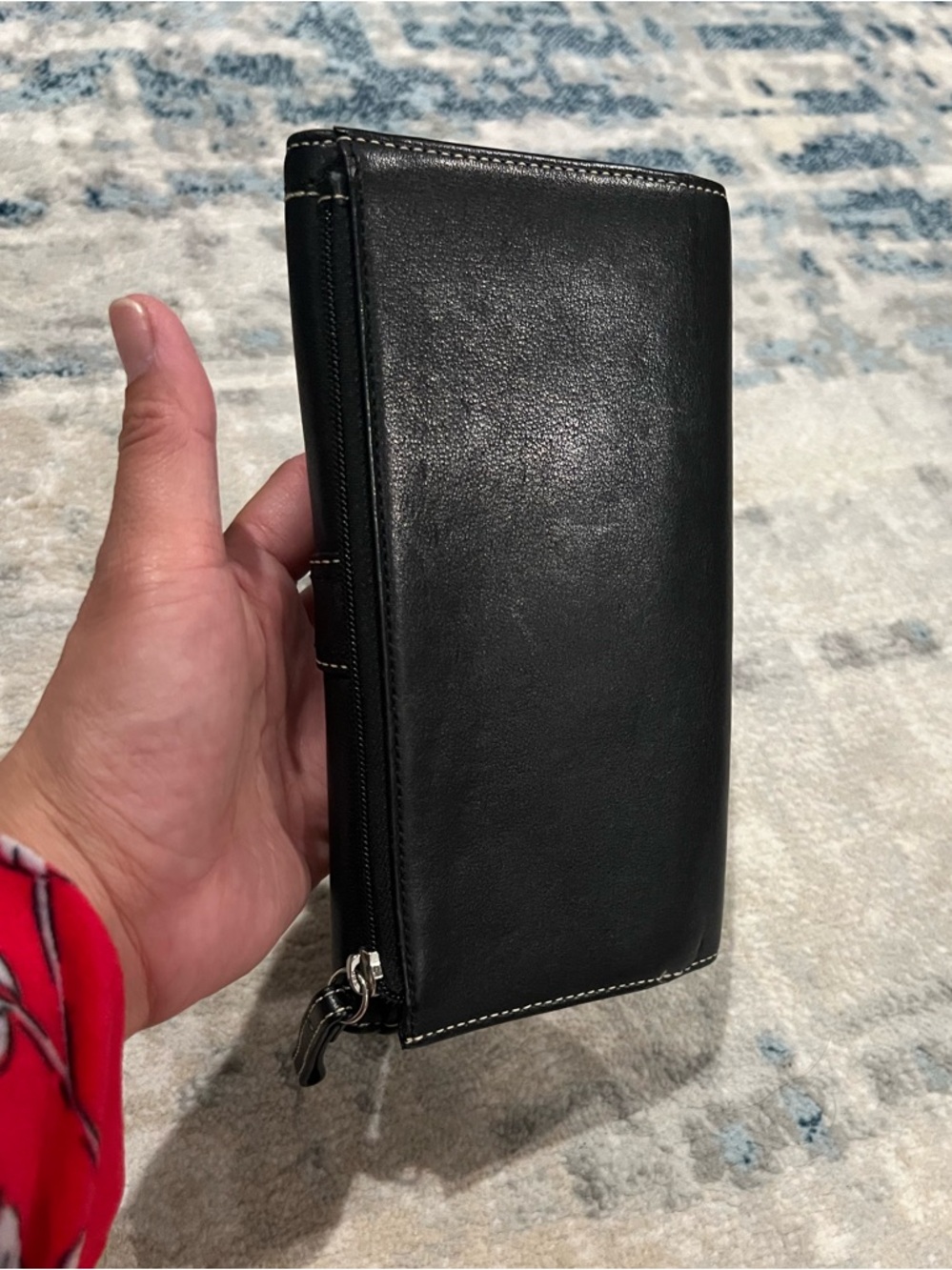 Coach SoHo Y2K Black Leather Trifold Wallet - Picture 3 of 9
